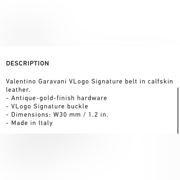 NWT Valentino Reversible Belt - Picture 6 of 6